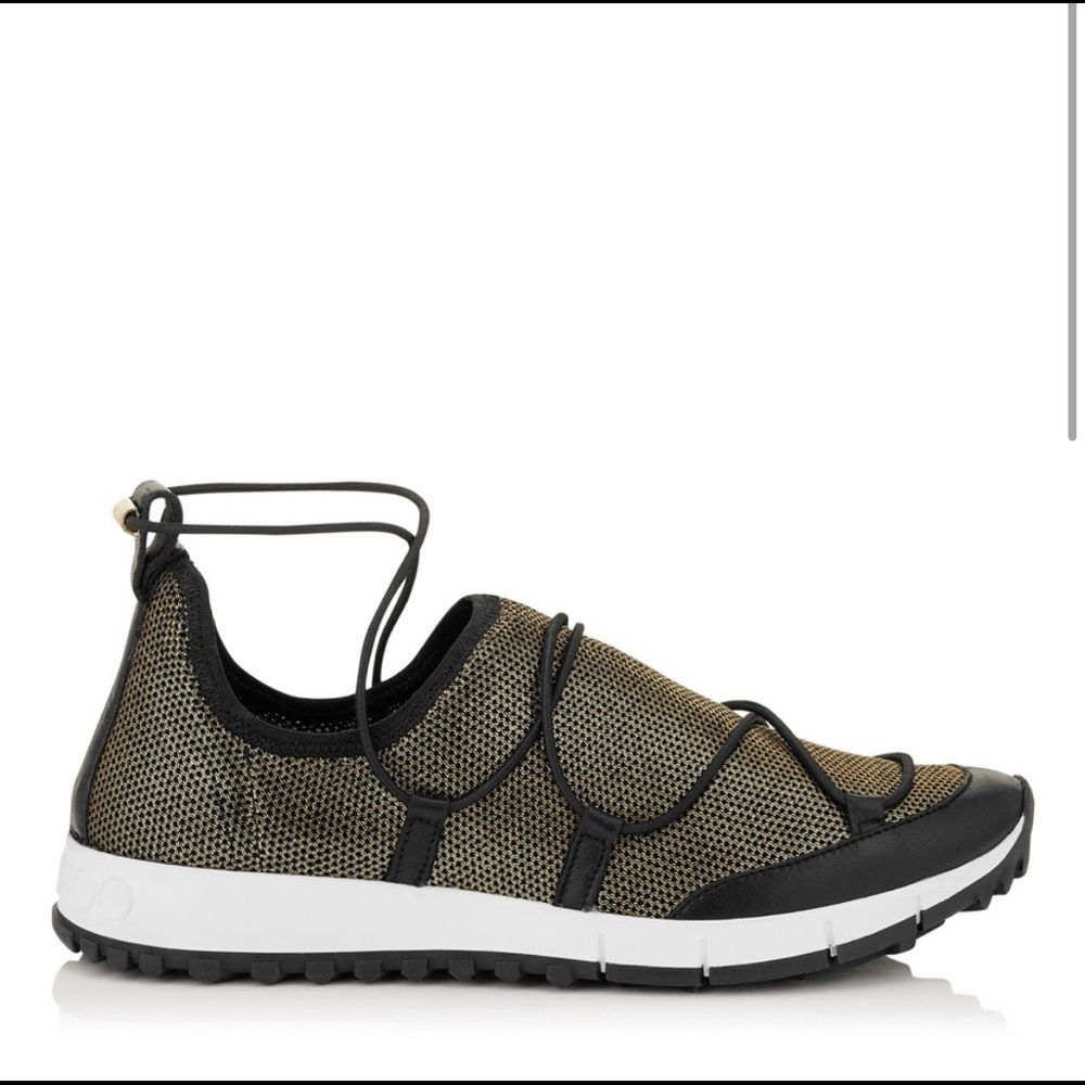Jimmy Choo Andrea Gold Sneakers
